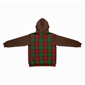 MacPhail (McPhail) Tartan Accent Kid Hoodie with Family Crest