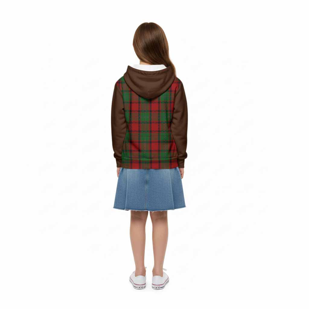 MacPhail (McPhail) Tartan Accent Kid Hoodie with Family Crest
