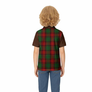 MacPhail (McPhail) Tartan Accent Kid Polo Shirt with Family Crest