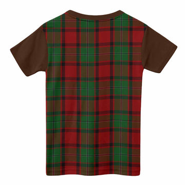 MacPhail (McPhail) Tartan Accent Kid T-shirt with Family Crest