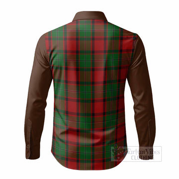 MacPhail (McPhail) Tartan Accent Long Sleeve Button Shirts with Family Crest