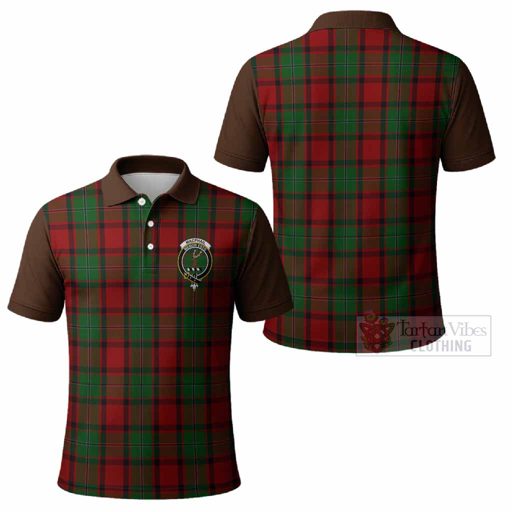 MacPhail (McPhail) Tartan Accent Polo Shirt with Family Crest