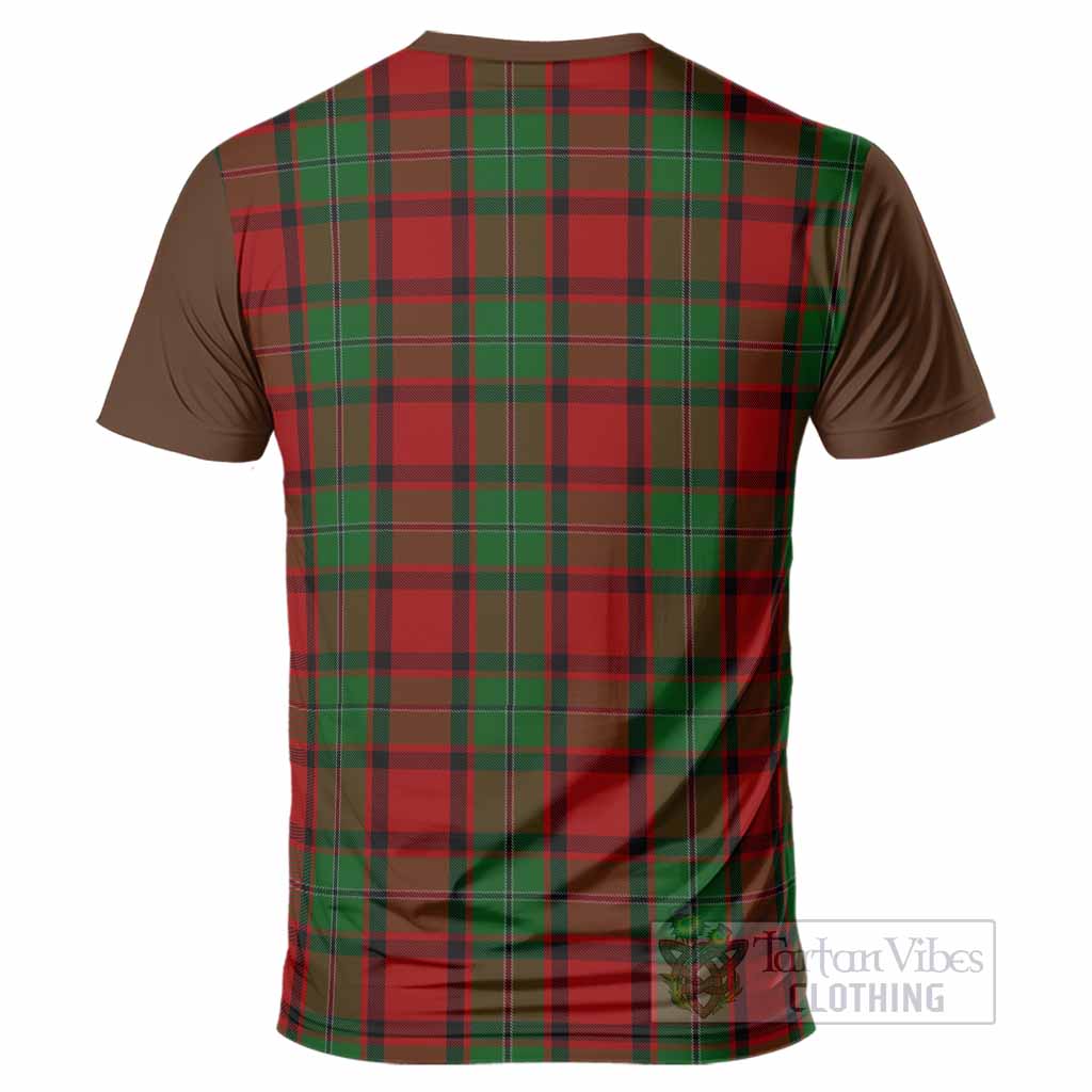 MacPhail (McPhail) Tartan Accent T-Shirt with Family Crest