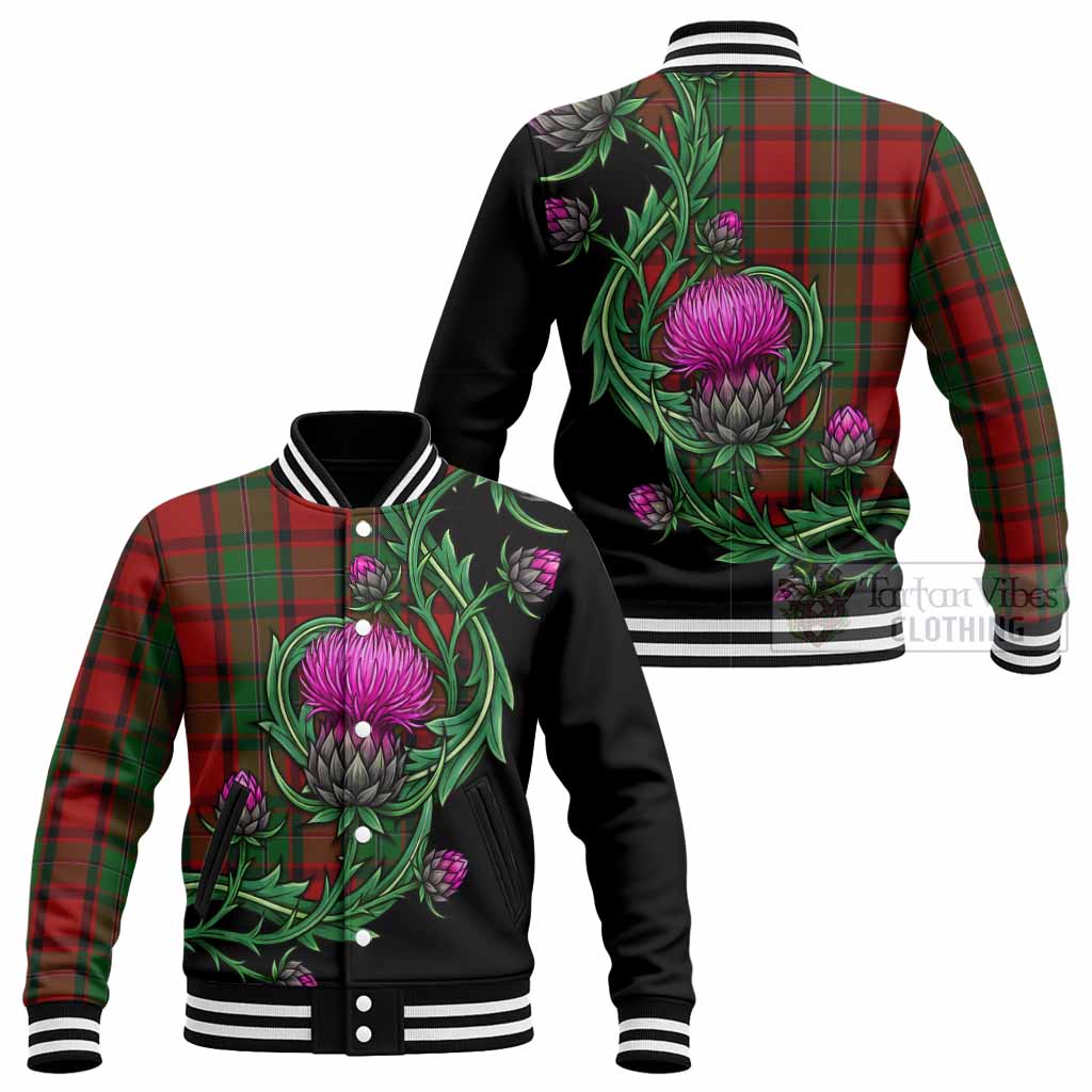 MacPhail (McPhail) Tartan Baseball Jacket Resilient Scottish Thistle - Tartan Vibes Clothing