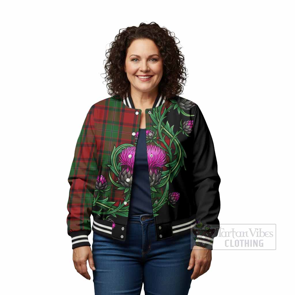 MacPhail (McPhail) Tartan Baseball Jacket Resilient Scottish Thistle - Tartan Vibes Clothing