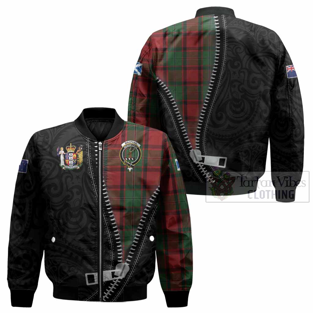 MacPhail (McPhail) Tartan Bomber Jacket New Zealand Pattern Unique Zipper Stylized