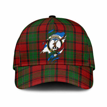 MacPhail (McPhail) Tartan Classic Cap with Family Crest In Me Style