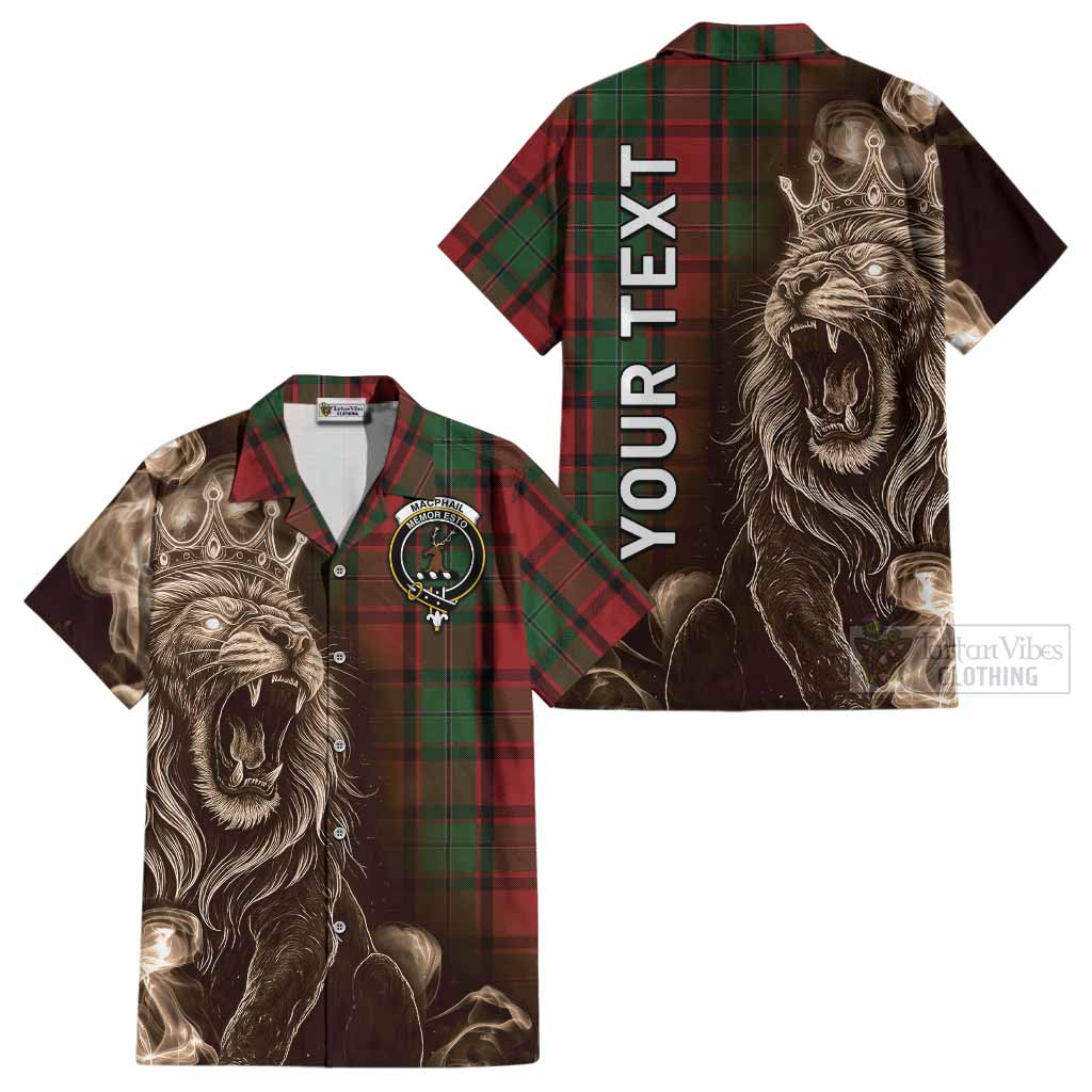 MacPhail (McPhail) Tartan Cotton Hawaiian Shirt Roaring Lion Heritage