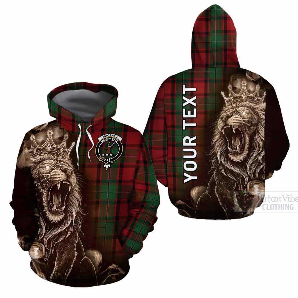 MacPhail (McPhail) Tartan Cotton Hoodie Roaring Lion Heritage