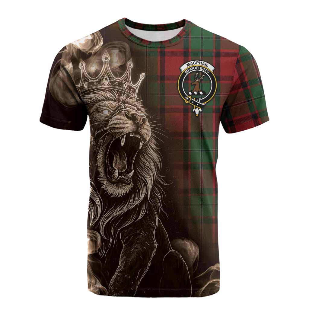 MacPhail (McPhail) Tartan Cotton T-shirt Roaring Lion Heritage