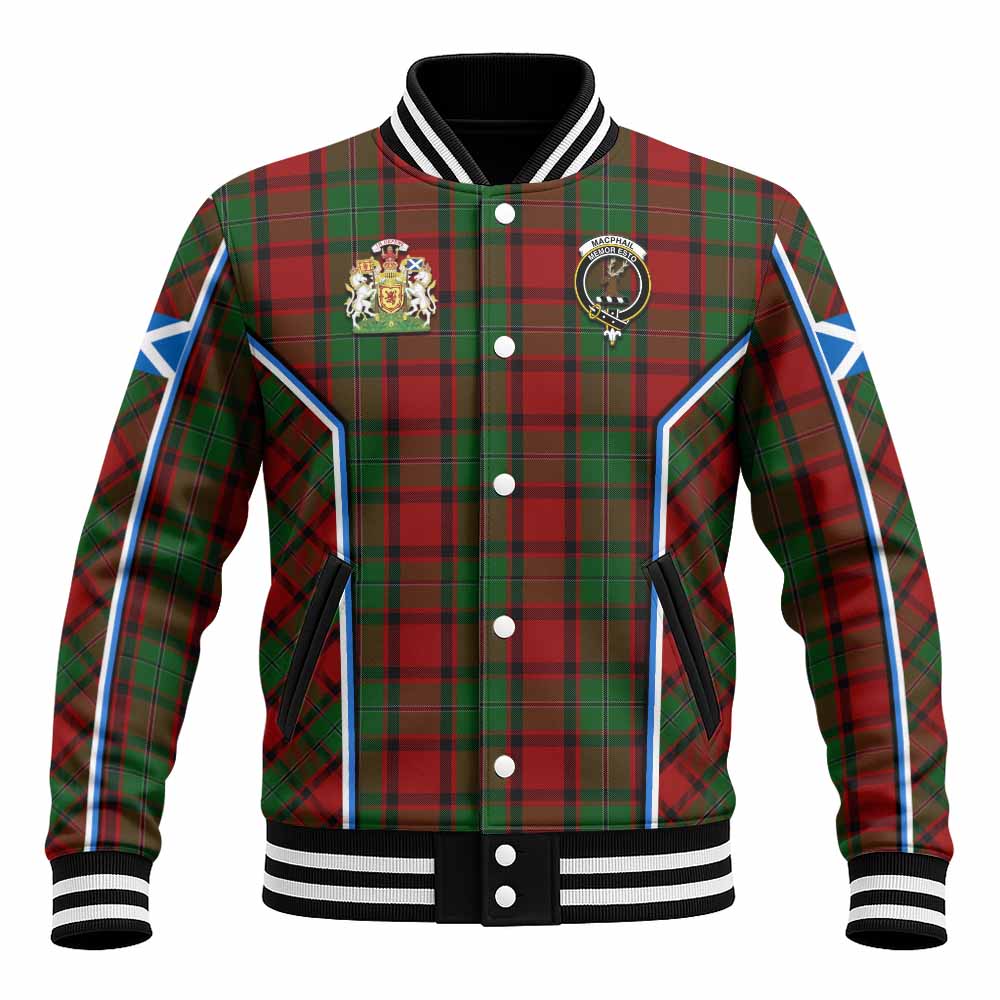 MacPhail (McPhail) Tartan Crest Baseball Jacket Scotland Coat of Arm Flag Style - Tartan Vibes Clothing