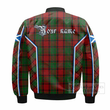 MacPhail (McPhail) Tartan Crest Bomber Jacket Scotland Coat of Arm Flag Style