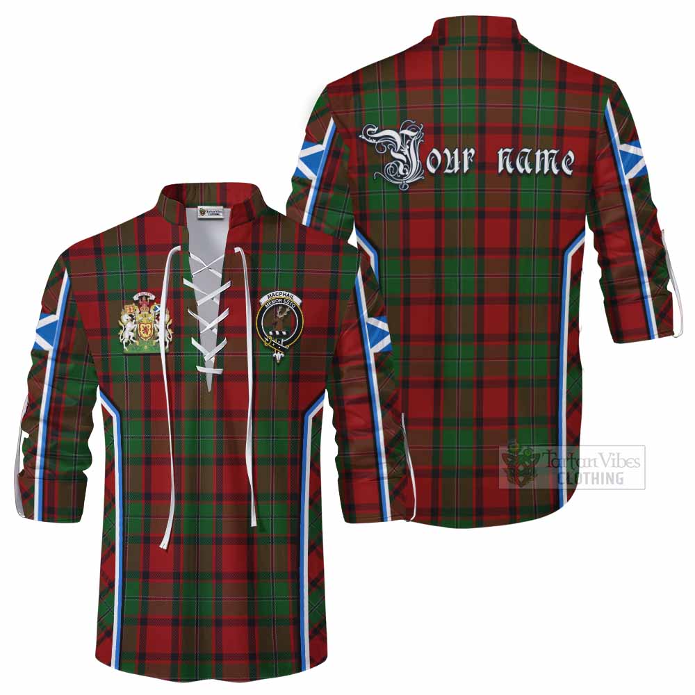 MacPhail (McPhail) Tartan Crest Ghillie Kilt Shirt Scotland Coat of Arm Flag Style - Tartan Vibes Clothing