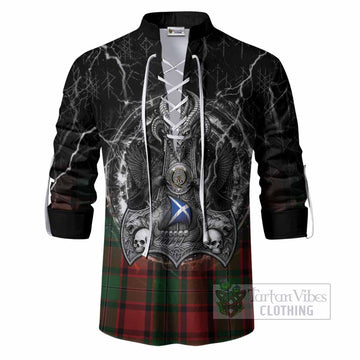 MacPhail (McPhail) Tartan Crest Ghillie Shirt Celtic Odin's Raven Legacy
