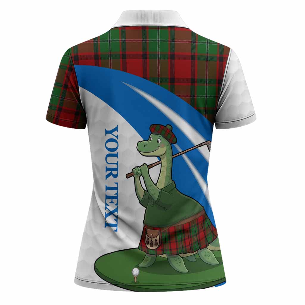 MacPhail (McPhail) Tartan Crest Golf Nessie Women Polo Shirt Loch Ness Monster Sporty Style