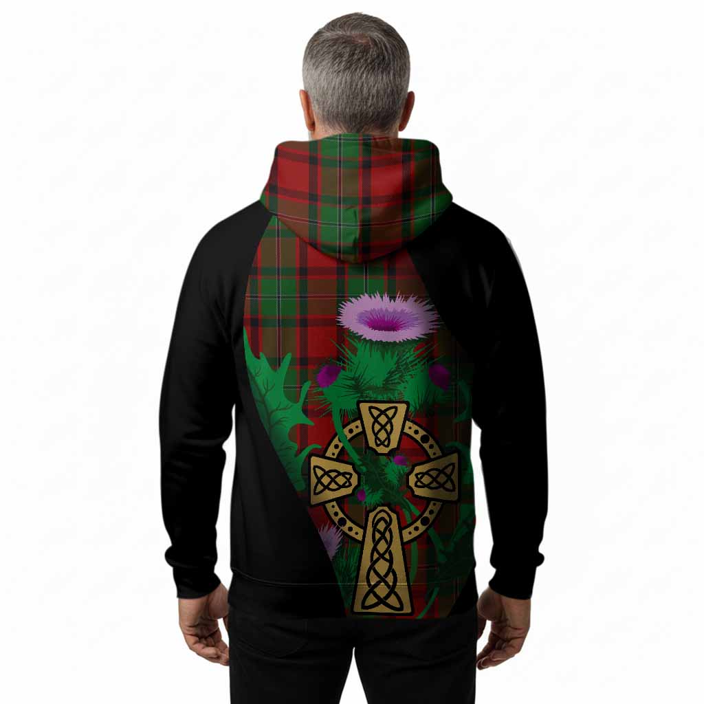 MacPhail (McPhail) Tartan Crest Hoodie Celtic Cross Thistle Flowers