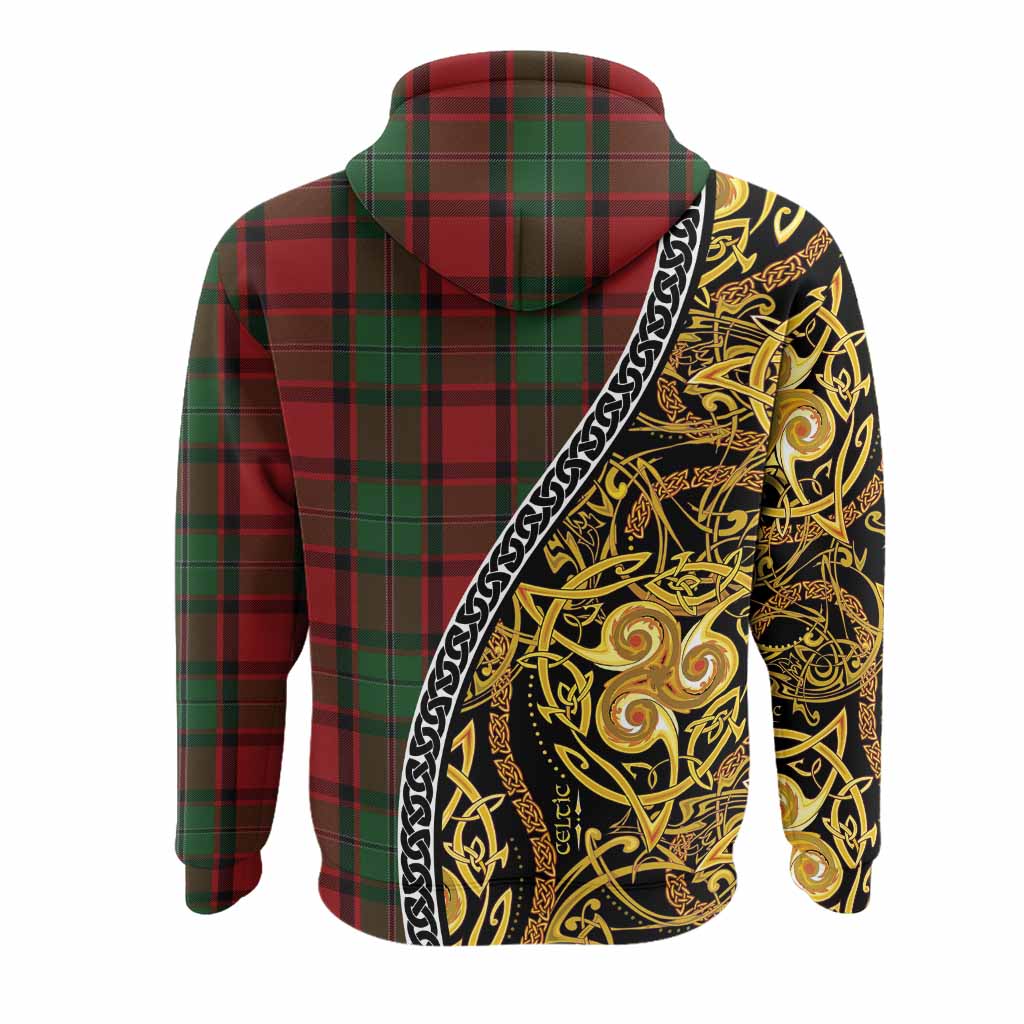 MacPhail (McPhail) Tartan Crest Hoodie Celtic Knot and Triple Trickle Spiral Symbols