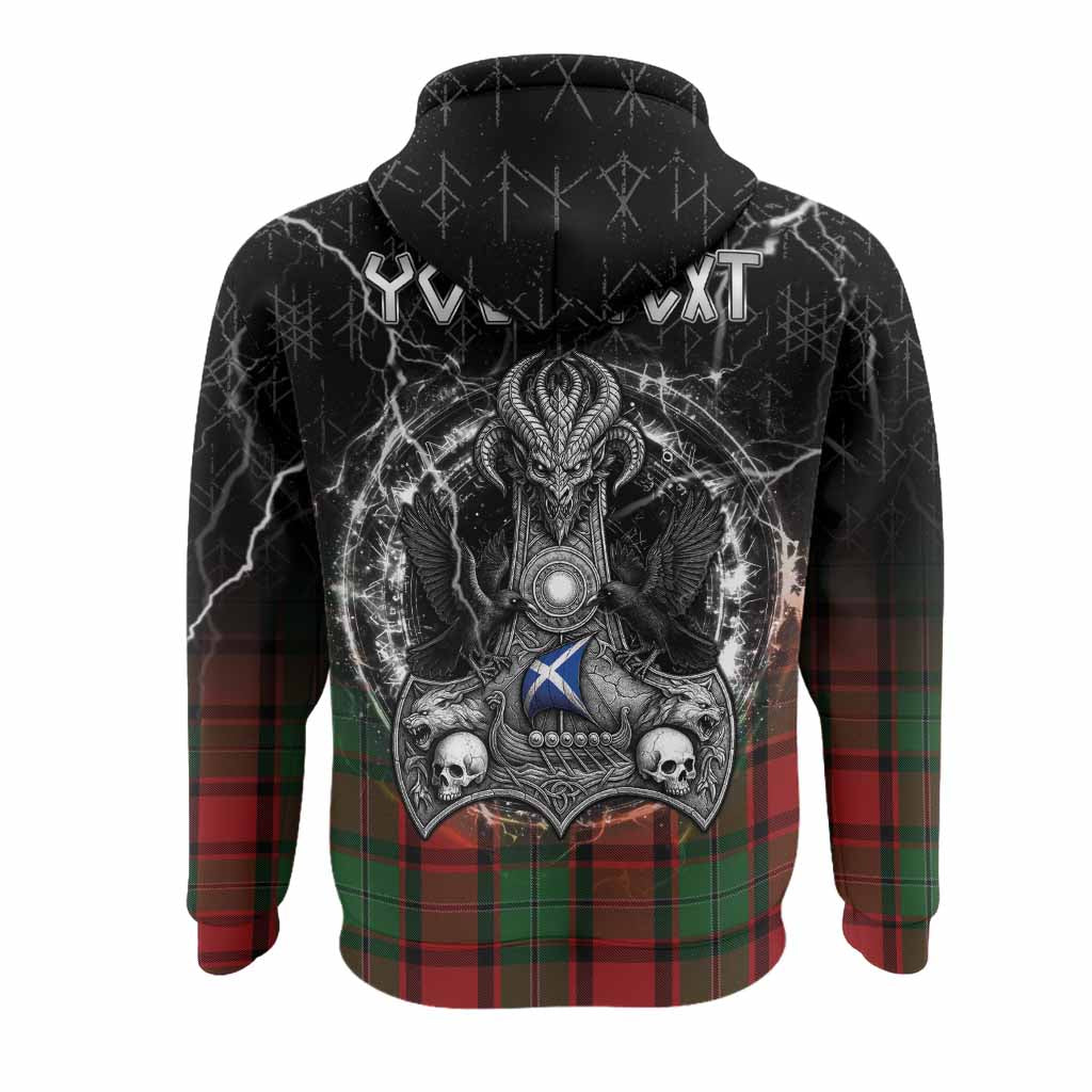 MacPhail (McPhail) Tartan Crest Hoodie Celtic Odin's Raven Legacy