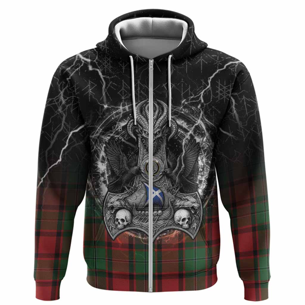 MacPhail (McPhail) Tartan Crest Hoodie Celtic Odin's Raven Legacy