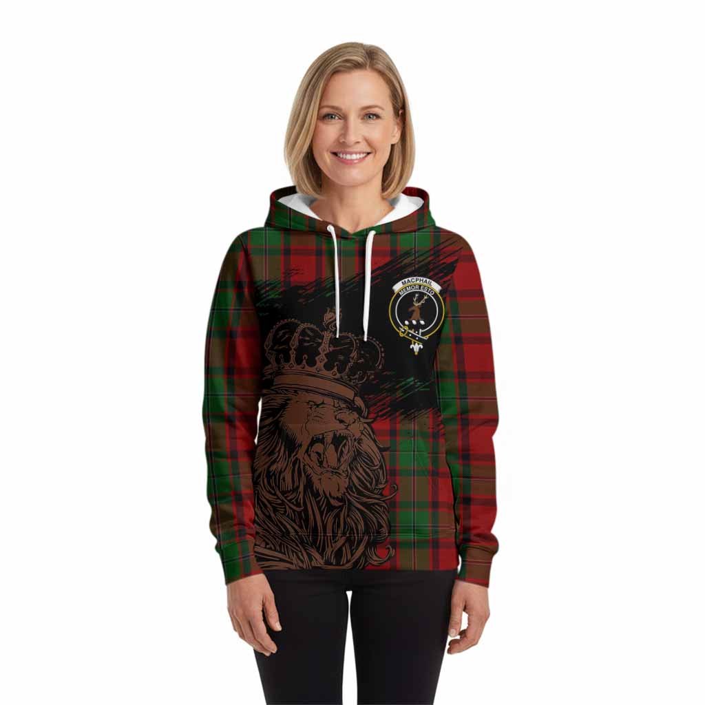 MacPhail (McPhail) Tartan Crest Hoodie Crowned Lion Heritage Style