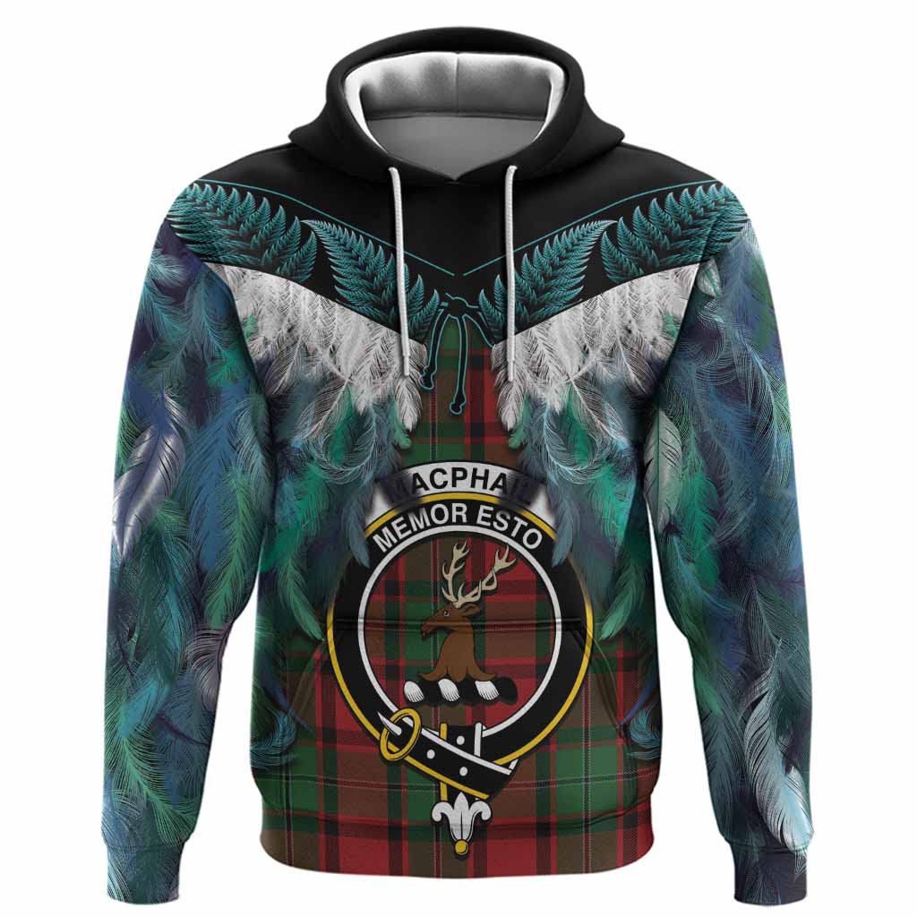 MacPhail (McPhail) Tartan Crest Hoodie New Zealand Maori Korowai Cloak