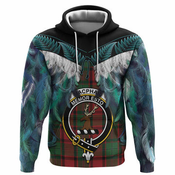 MacPhail (McPhail) Tartan Crest Hoodie New Zealand Maori Korowai Cloak