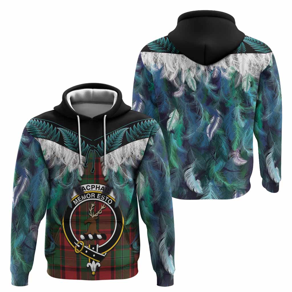 MacPhail (McPhail) Tartan Crest Hoodie New Zealand Maori Korowai Cloak