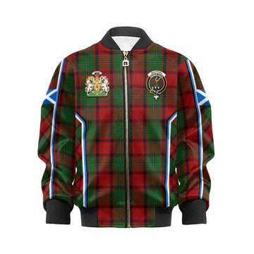 MacPhail (McPhail) Tartan Crest Kid Bomber Jacket Scotland Coat of Arm Flag Style - Tartan Vibes Clothing