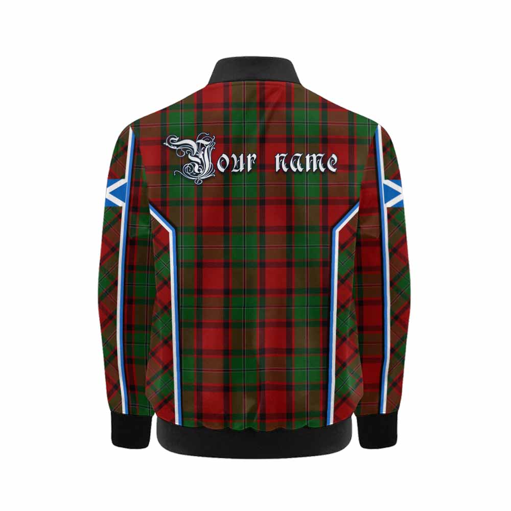 MacPhail (McPhail) Tartan Crest Kid Bomber Jacket Scotland Coat of Arm Flag Style - Tartan Vibes Clothing