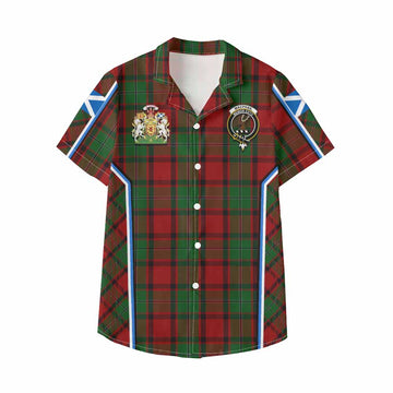 MacPhail (McPhail) Tartan Crest Kid Hawaiian Shirt Scotland Coat of Arm Flag Style - Tartan Vibes Clothing
