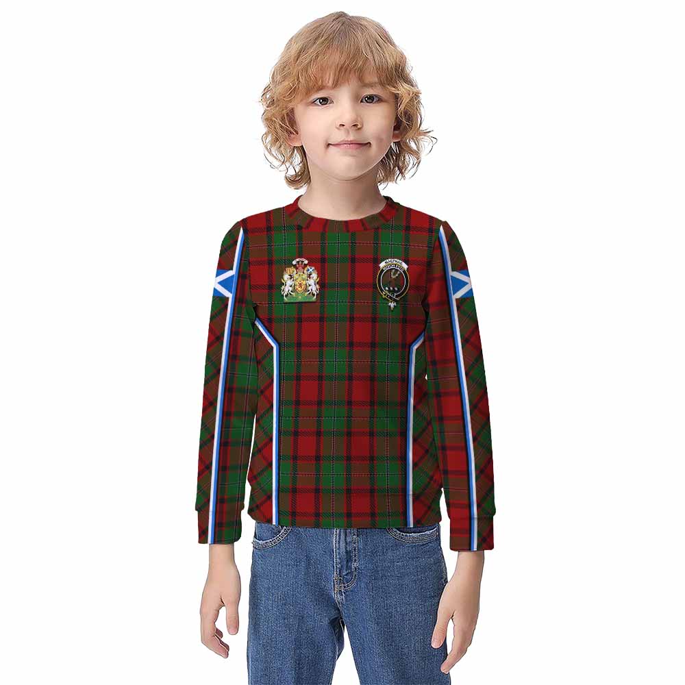 MacPhail (McPhail) Tartan Crest Kid Knitted Sweatshirt Scotland Coat of Arm Flag Style - Tartan Vibes Clothing