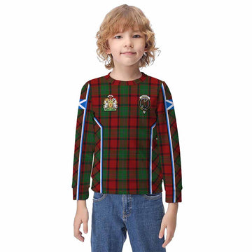 MacPhail (McPhail) Tartan Crest Kid Knitted Sweatshirt Scotland Coat of Arm Flag Style - Tartan Vibes Clothing