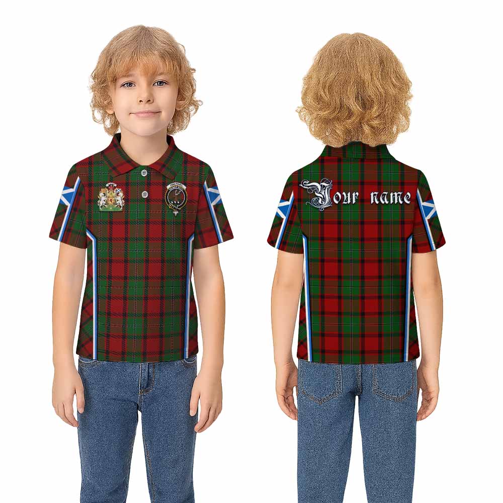 MacPhail (McPhail) Tartan Crest Kid Polo Shirt Scotland Coat of Arm Flag Style - Tartan Vibes Clothing