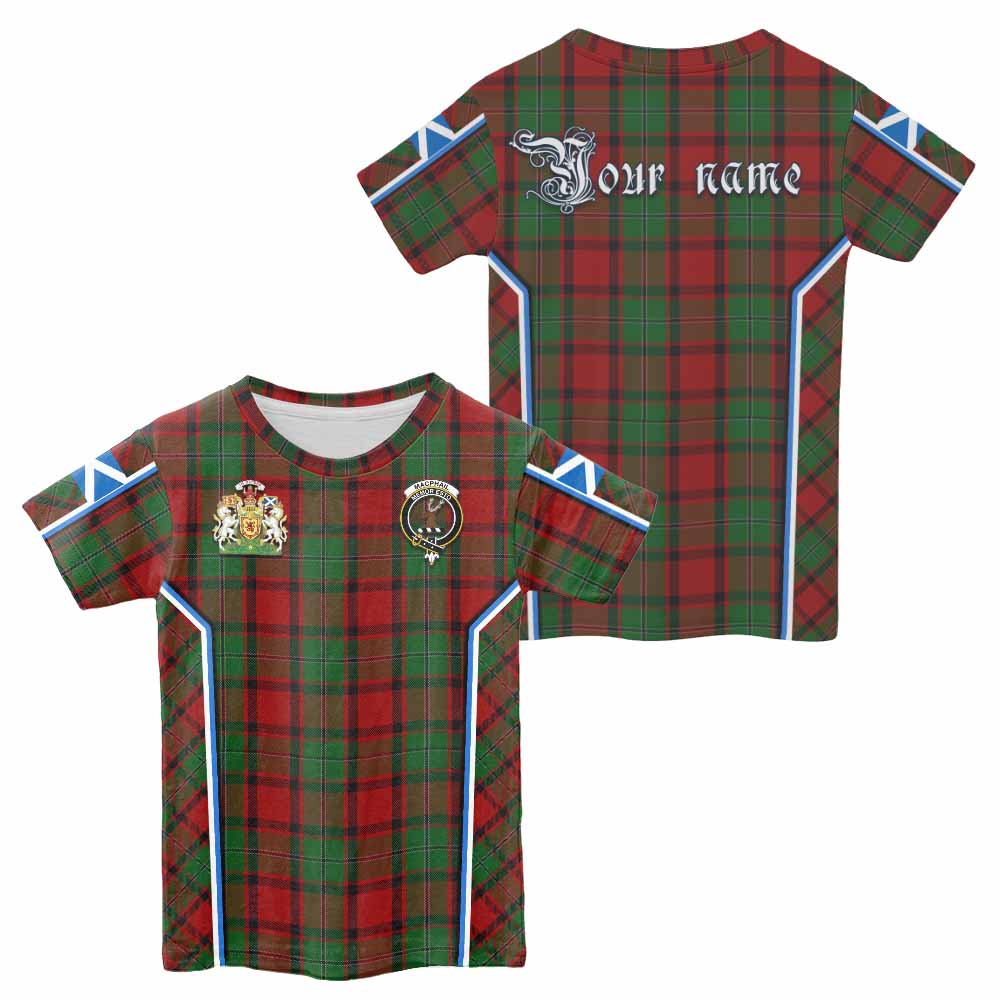 MacPhail (McPhail) Tartan Crest Kid T-shirt Scotland Coat of Arm Flag Style - Tartan Vibes Clothing