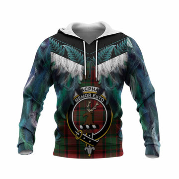 MacPhail (McPhail) Tartan Crest Knitted Hoodie New Zealand Maori Korowai Cloak