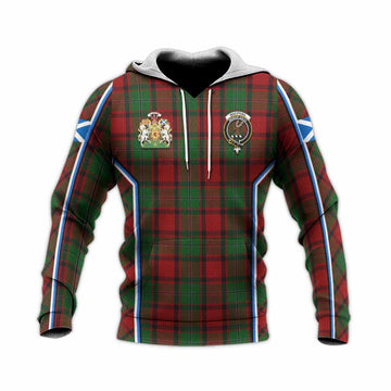 MacPhail (McPhail) Tartan Crest Knitted Hoodie Scotland Coat of Arm Flag Style