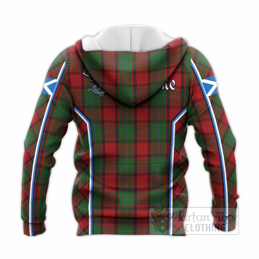 MacPhail (McPhail) Tartan Crest Knitted Hoodie Scotland Coat of Arm Flag Style - Tartan Vibes Clothing