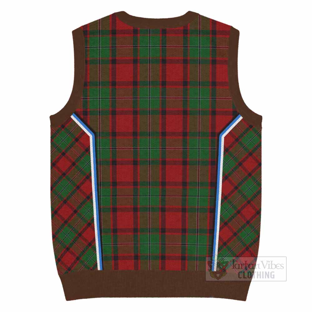 MacPhail (McPhail) Tartan Crest Knitted V-Neck Vest Scotland Coat of Arm Flag Style - Tartan Vibes Clothing