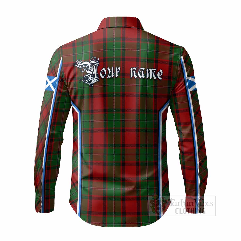 MacPhail (McPhail) Tartan Crest Long Sleeve Button Shirts Scotland Coat of Arm Flag Style - Tartan Vibes Clothing