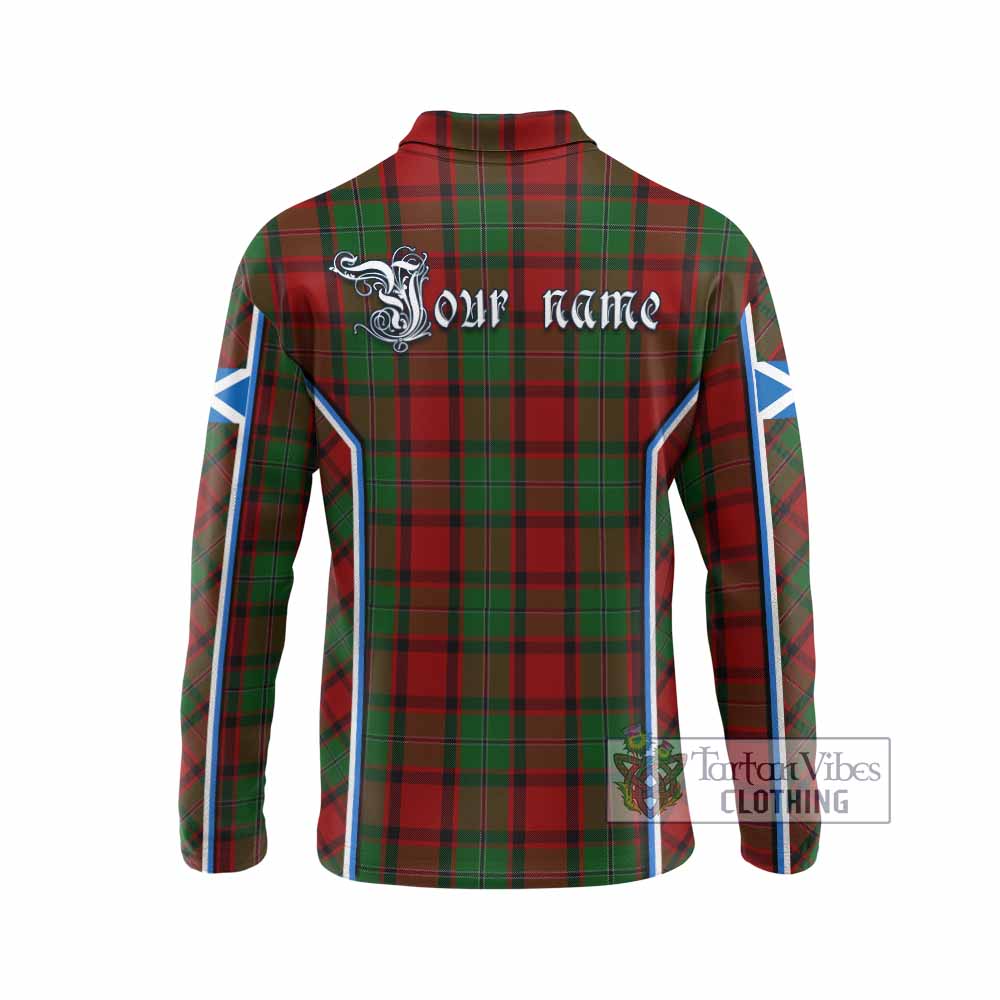MacPhail (McPhail) Tartan Crest Long Sleeve Polo Shirt Scotland Coat of Arm Flag Style - Tartan Vibes Clothing