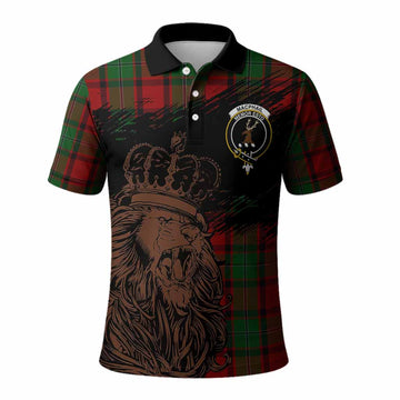 MacPhail (McPhail) Tartan Crest Polo Shirt Crowned Lion Heritage Style