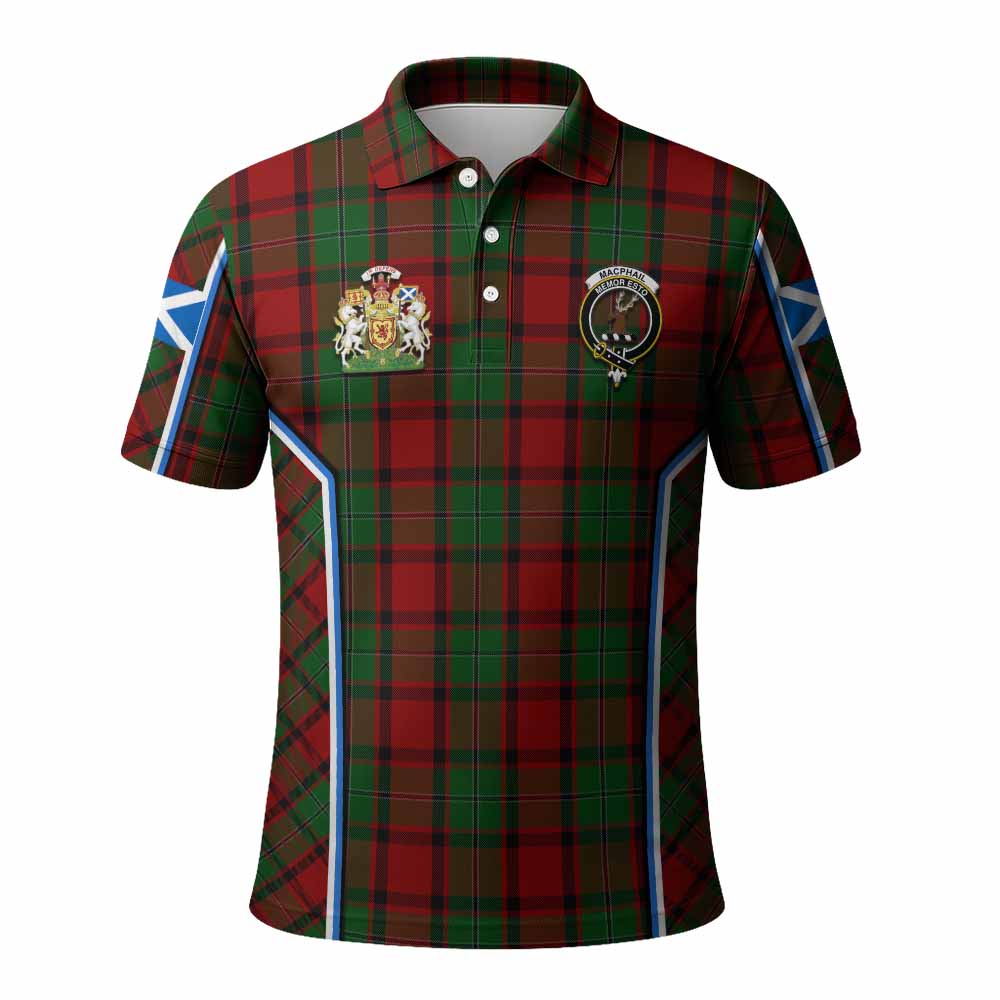 MacPhail (McPhail) Tartan Crest Polo Shirt Scotland Coat of Arm Flag Style - Tartan Vibes Clothing