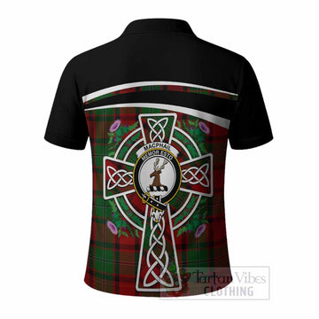 MacPhail (McPhail) Tartan Crest Polo Shirt Scottish Thistle Celtic Cross Alba Gu Brath
