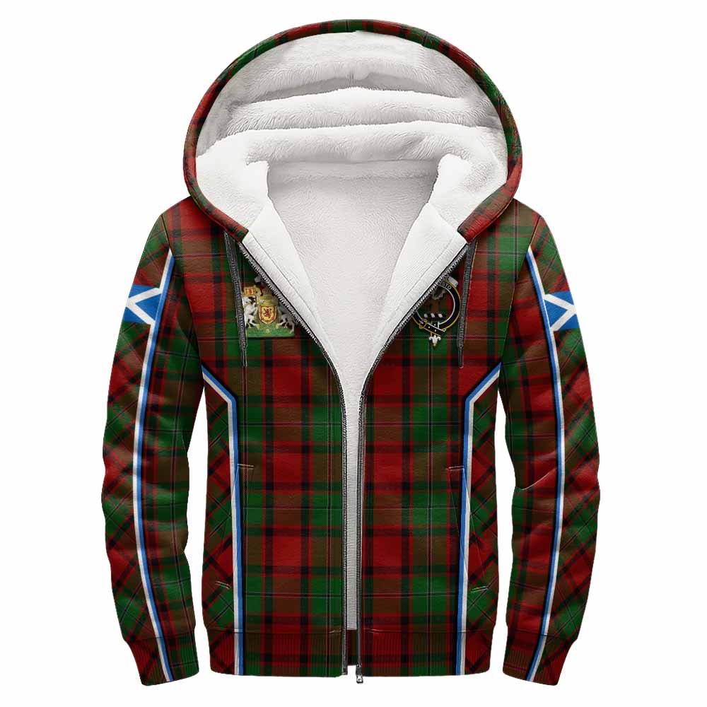 MacPhail (McPhail) Tartan Crest Sherpa Hoodie Scotland Coat of Arm Flag Style - Tartan Vibes Clothing