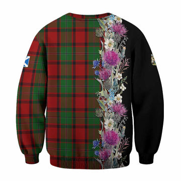 MacPhail (McPhail) Tartan Crest Thistle Floral Sweatshirt - Tartan Vibes Clothing