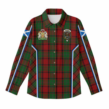 MacPhail (McPhail) Tartan Crest Women Casual Shirt Scotland Coat of Arm Flag Style - Tartan Vibes Clothing