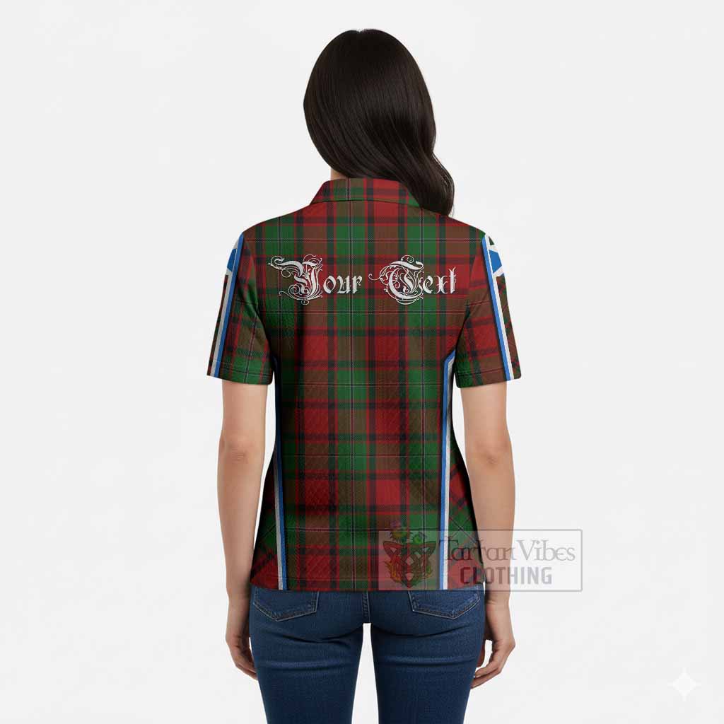 MacPhail (McPhail) Tartan Crest Women’s Polo Sweater Top Scotland Coat of Arm Flag Style