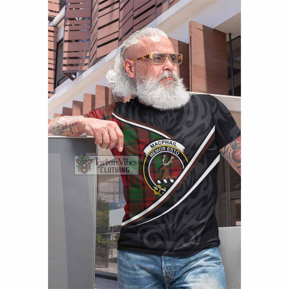 MacPhail (McPhail) Tartan Family Crest Cotton T-shirt Celtic Scottish Thistle Floral - Tartan Vibes Clothing