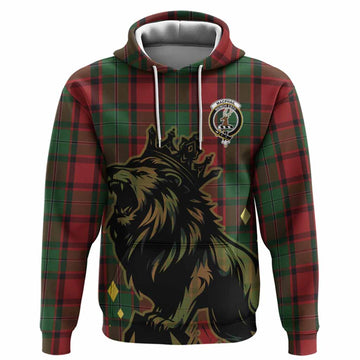 MacPhail (McPhail) Tartan Family Crest Hoodie Crowned Lion Roaring