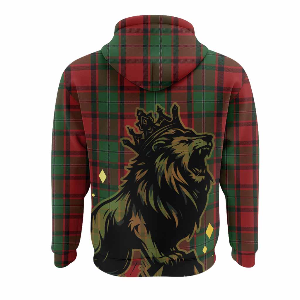 MacPhail (McPhail) Tartan Family Crest Hoodie Crowned Lion Roaring